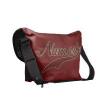 Modelo espiral cuadrado rojo elegante de Namaste B Bolsas De Mensajería