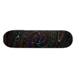 Modelo espiral único en el monopatín negro