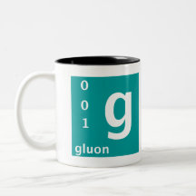 Modelo estándar (gluon) taza de café