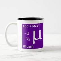 Modelo estándar (muon) taza de café