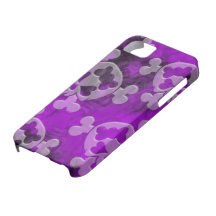 Modelo femenino de los cráneos iPhone 5 carcasas