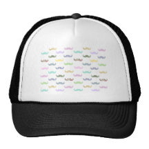 Modelo femenino del bigote gorro de camionero