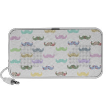 Modelo femenino del bigote notebook altavoces