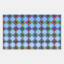 Modelo floral del efecto del vitral pegatina