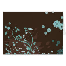 Modelo floral del Grunge Tarjeta