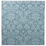 Modelo floral del verde azul del nouveau del arte  servilleta de papel