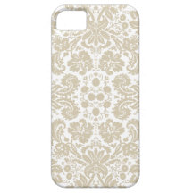 Modelo floral francés de Nouveau del arte del vint iPhone 5 Cárcasas