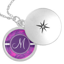 Modelo floral rosado púrpura del Flourish del remo Pendientes Personalizados