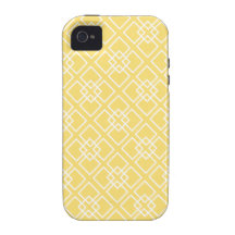 Modelo geométrico amarillo del diamante iPhone 4/4S carcasas