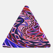 Modelo geométrico colorido pegatinas trianguladas personalizadas