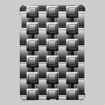 Modelo geométrico de la mirada metálica fundas ipad mini