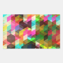 Modelo geométrico fresco abstracto del vector etiqueta