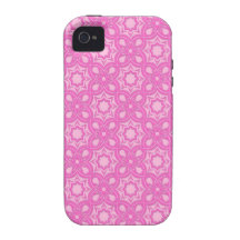 Modelo geométrico rosado Case-Mate iPhone 4 carcasas