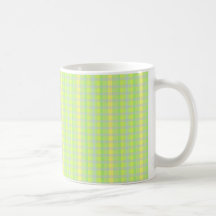 modelo geométrico Verde-amarillo-púrpura Tazas