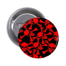 MODELO GÓTICO DE LA BANDERA PIRATA DE LOS CRÁNEOS PINS