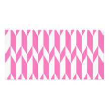 Modelo gráfico abstracto rosado blanco y brillante tarjetas fotográficas personalizadas
