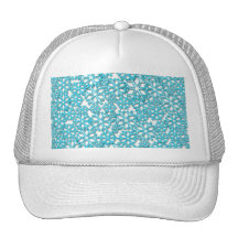 Modelo helado de los copos de nieve gorro de camionero