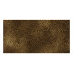 Modelo impreso Brown elegante Tarjetas Fotograficas Personalizadas