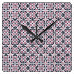 Modelo inconsútil de la teja reloj de pared