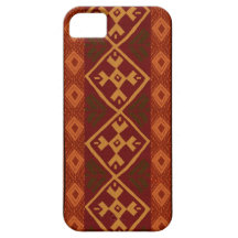 Modelo inspirado andino del rojo del moho iPhone 5 Case-Mate protector