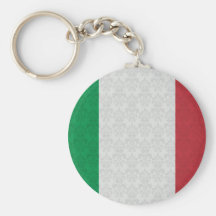 Modelo italiano del damasco de la bandera llaveros personalizados