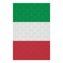 Modelo italiano del damasco de la bandera papeleria de diseño