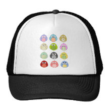 Modelo lindo del búho gorro de camionero