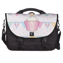 Modelo lindo del empavesado de la magdalena bolsas de portátil