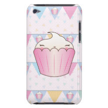 Modelo lindo del empavesado de la magdalena Case-Mate iPod touch protectores