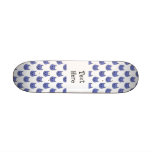 Modelo lindo del gato. Azul marino. Patinetas Personalizadas