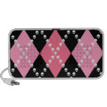Modelo malvado rosado del modelo de Argyle Notebook Altavoz
