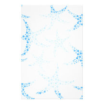 Modelo manchado de las estrellas de mar en azul y  papeleria de diseño
