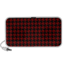 Modelo marrón y negro clásico de Houndstooth Altavoces De Viaje