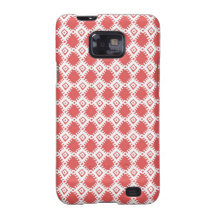 Modelo moderno andino - coral y blanco samsung galaxy s2 carcasa