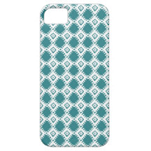 Modelo moderno andino - turquesa y blanco iPhone 5 Case-Mate carcasas