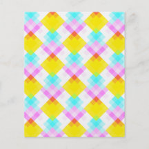 Modelo moderno con colores brillantes y pasteles flyer a todo color