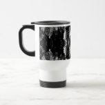 Modelo monocromático del helecho tazas de café