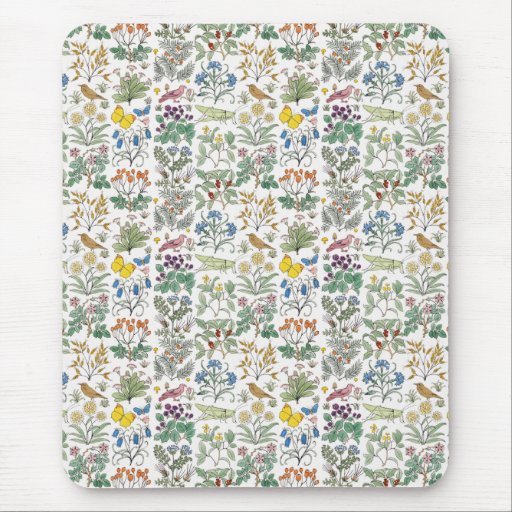 Modelo Mousepad del jardín del boticario de Voysey