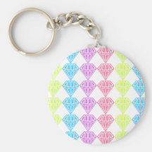 Modelo multicolor de Bling Llavero