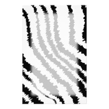 Modelo negro del estampado de zebra  papeleria de diseño