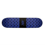 Modelo negro y azul del diseño del damasco tablas de skate