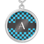 Modelo negro y azul del monograma de los inspector joyerias personalizadas
