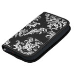 Modelo negro y blanco elegante del damasco organizadores