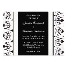 Modelo negro y blanco lindo de la lámpara que casa invitaciones personales 