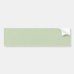 Modelo octagonal blanco elegante en azul ligero ás pegatina de parachoque
