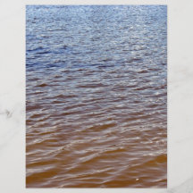 Modelo ondulado del agua tarjetón
