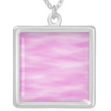 Modelo ondulado del rosa y blanco pendientes personalizados
