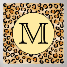 Modelo personalizado del estampado leopardo del mo impresiones