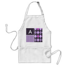 Modelo púrpura de Argyle Delantal
