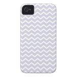 Modelo púrpura de los galones del zigzag de la orq iPhone 4 Case-Mate funda